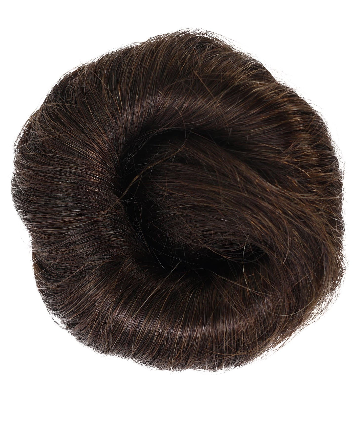 Wigs2you W-8476 女性用100％人毛お団子ウィッグ – ナチュラルコームスタイルシュシュ 6インチ – クリップで簡単装着アップヘアピース