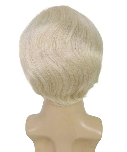 Wigs2you H-7050  ハロウィンやパーティーに最適な、男性用ショートサイドパート大統領スタイルフルウィッグ（ブロンド合成繊維）