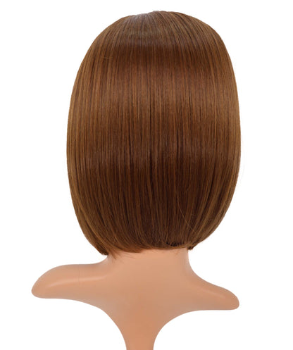 Wigs2you H-6902 女性用 11インチ ショートボブウィッグ | ライトブラウン合成繊維使用 | 手植え・自然な軽量通気性キャップ付きウィッグ