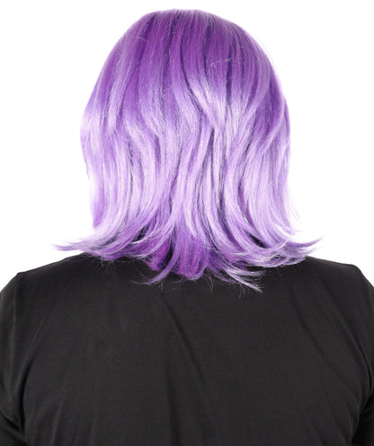 Wigs2you H-7069 大人用メンズショートレイヤードアニメスタイルフルウィッグ ライラック合成繊維 調節可能なキャップ付き コスチュームやアニメイベントに最適