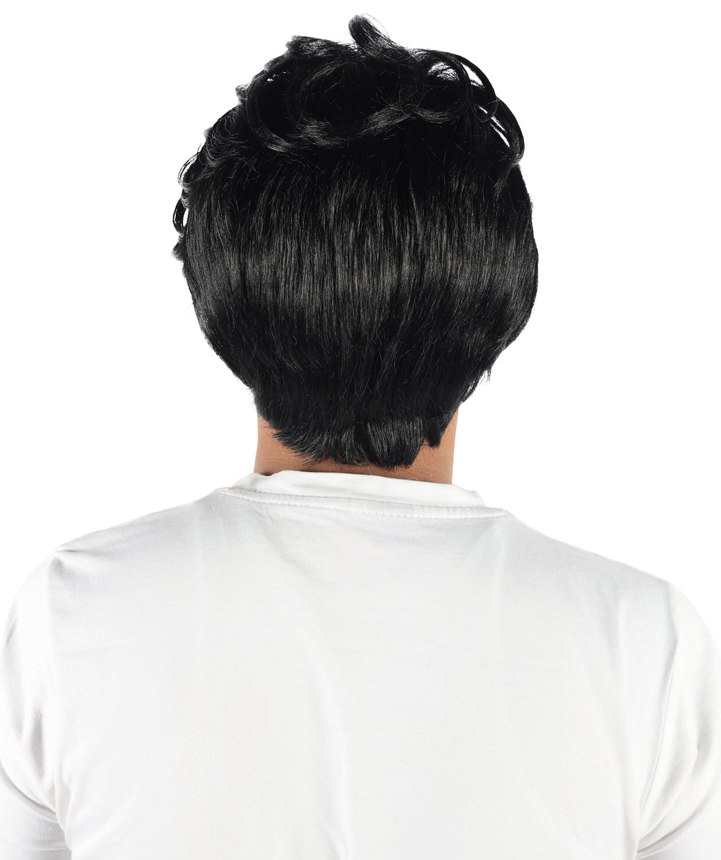 Wigs2you  H-7078 大人用 メンズ K-POP 風 デーモンハンター ショート レイヤード フルウィッグ ブラック 合成繊維 ハロウィンやパーティーに