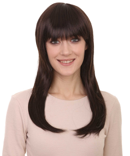 Wigs2you ハロウィン パーティー プレミアム レディース H-1067 とても快適なグラマー グリーン ウィッグ ダークブラウン色
