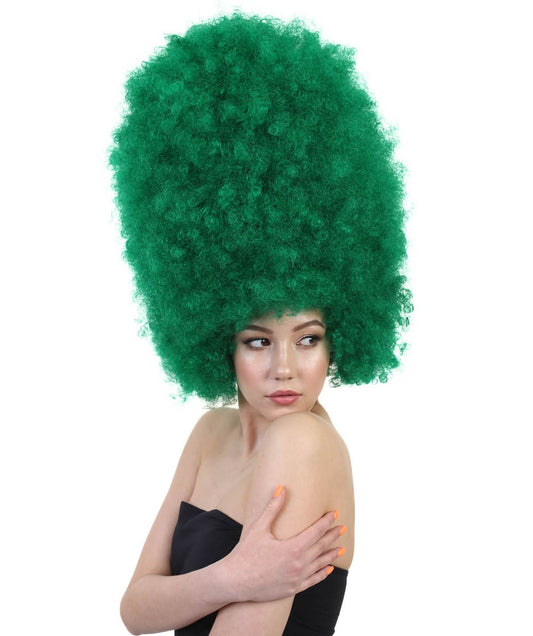 Wigs2youハロウィンパーティープレミアムレディースH-2002 着けやすい 非常に快適 スーパーサイズジャンボダークグリーンアフロウィッグ