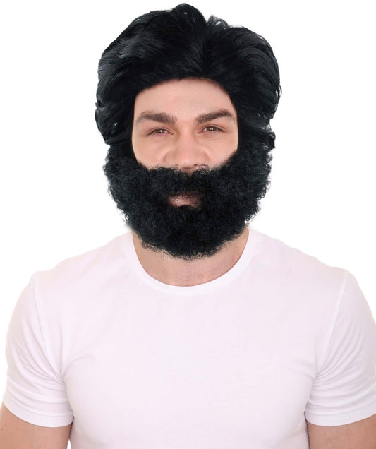 ハロウィンパーティー プレミアム 男性用 H-2257 コスプレ ウィッグ ザ・ハングオーバー アラン ウィッグ および ひげ
