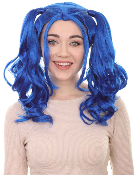 Wigs2you ハロウィンパーティー プレミアム レディース H-745 ドリー ピグテール ウィッグ ダークブルー色