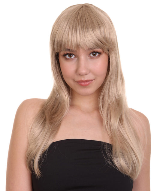 Wigs2you ハロウィン パーティー プレミアム レディース H-1062 とても快適なグラマー グリーン ウィッグ ダークブロンド カラー