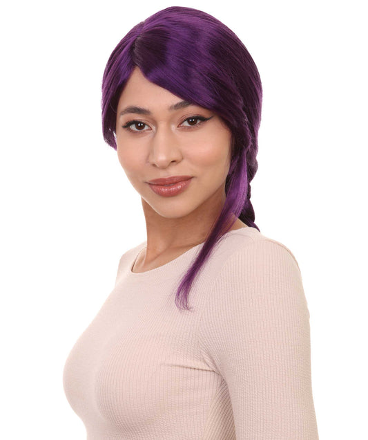 Wigs2you ハロウィン パーティー プレミアム レディース H-1172 とても快適なバイオレット編み込みウィッグ