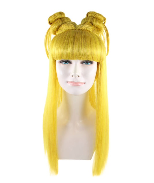 Wigs2you ハロウィン パーティー プレミアム レディース H-1218 快適なフィット感のゴールド アジアン プリンセス ウィッグ