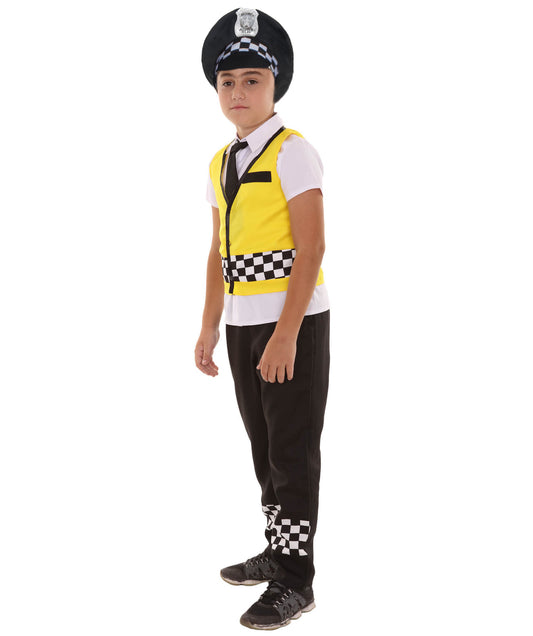 子供用 JCO-122(Kids) 警察官 コスチューム イエロー＆ブラック コスプレ コスチューム