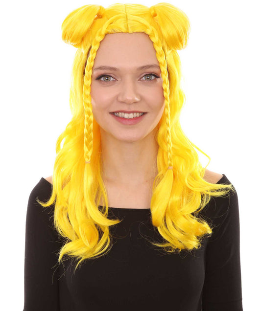 Wigs2you ハロウィンパーティープレミアムレディース H-1861 華やかに見えるイエローバンウィッグ