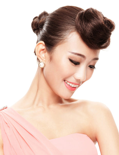 ヘアアクセサリー★毛流れが綺麗で上品スタイルにもピッタリ！付ける場所は自由自在にアレンジして。W-8246
