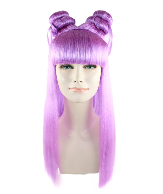 Wigs2you ハロウィン パーティー プレミアム レディース H-1207 快適なフィット感のパープル アジアン プリンセス ウィッグ