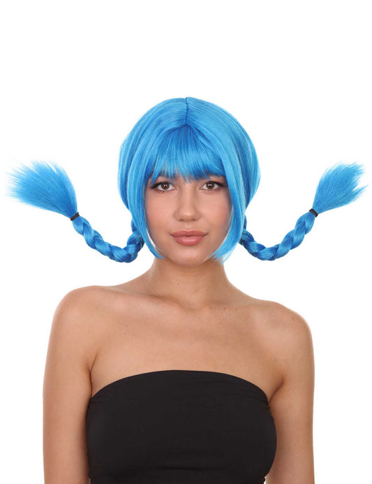Wigs2you ハロウィンパーティープレミアムレディース H-1639 着用が簡単 とても快適 ピッピ ダークブルー