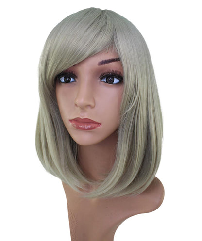 Wigs2You ミディアムストレートウィッグ サイドバング付き フルウィッグ 耐熱ファイバー製 コスプレ・イベント用 - サンディブラウン C-069