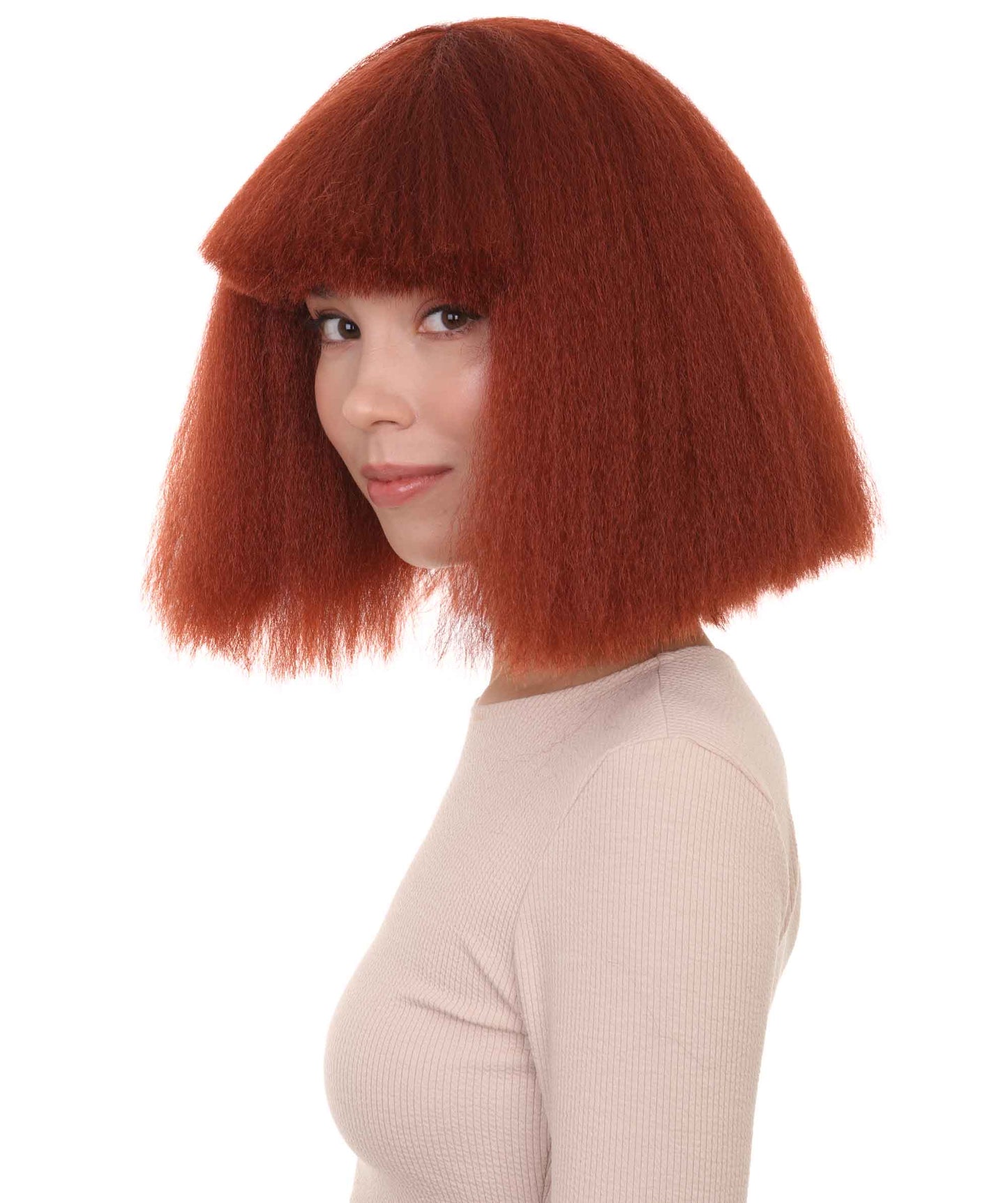 Wigs2you ハロウィンパーティープレミアムレディース H-1492 美しいルックを手に入れよう！ポップスターダークオーバーンウィッグ