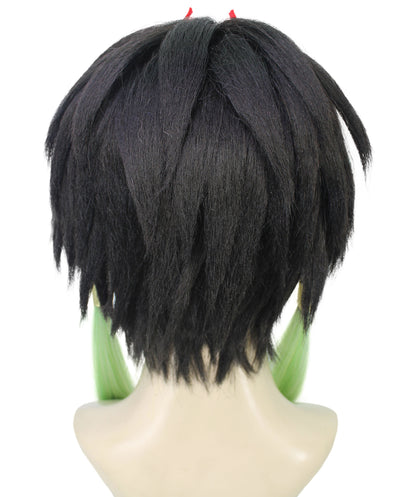 レディース H-5951 マルチカラー アニメ ムービー ブラック コスプレ ウィッグにヘッドバンド パーティーに最適 難燃性合成ファイバー