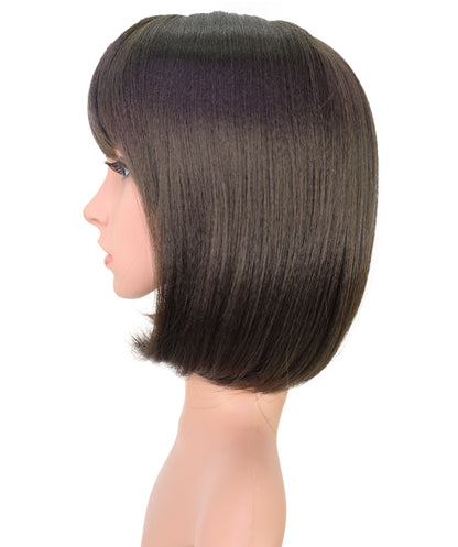 Wigs2you H-6901 女性用 11.5インチ ショートボブウィッグ | 手植え合成ヘアブレンド | 自然で軽量な通気性キャップ付きウィッグ
