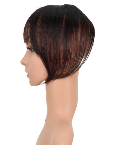 Wigs2you HTHTP-033 Wigs2you. com 女性用100％人毛前髪ウィッグ – ナチュラルショートトップカバー 8インチ軽量ヘアピース