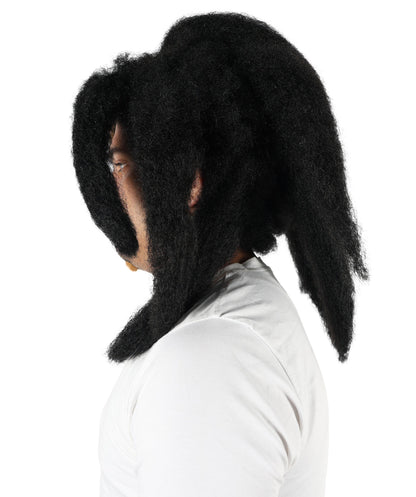 Wigs2you  H-7063 大人用 ユニセックス 肩までの長さ ブラック＆ブラウン ドレッドヘア フルウィッグ 難燃性合成繊維 ハロウィンやパーティーに