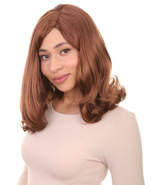 Wigs2you ハロウィン パーティー プレミアム レディース H-1294 着けやすい 快適なフィット感 ミディアム ブラウン ページボーイ ウィッグ