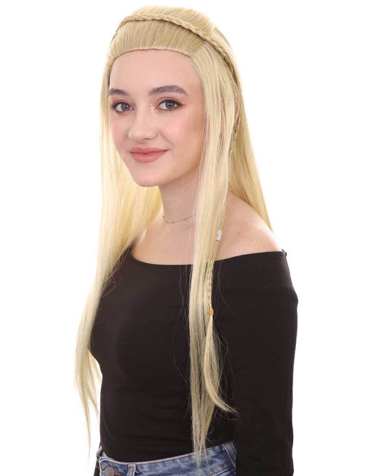 Wigs2you ハロウィン パーティー プレミアム H-1457 簡単に着用でき 快適なフィット感の女性インディアン メイデン スタイル ブロンズ カラーのかつら