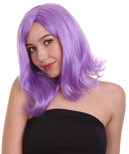 Wigs2you ハロウィン パーティー プレミアム レディース H-1280 着けやすい 快適なフィット感 ライラック ページボーイ ウィッグ