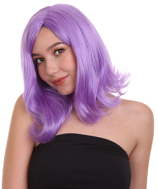 Wigs2you ハロウィン パーティー プレミアム レディース H-1280 着けやすい 快適なフィット感 ライラック ページボーイ ウィッグ
