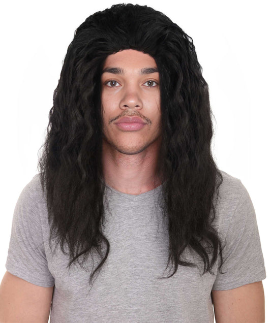 Wigs2you ハロウィンパーティープレミアム メンズ H-619 マウイウィッグ モアナ ブラックカラー