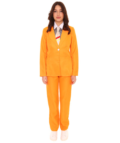 女性用 JCP-058_13 エクスクルーシブ デラックス シンガー パーティー スーツ オレンジ コスプレ コスチューム