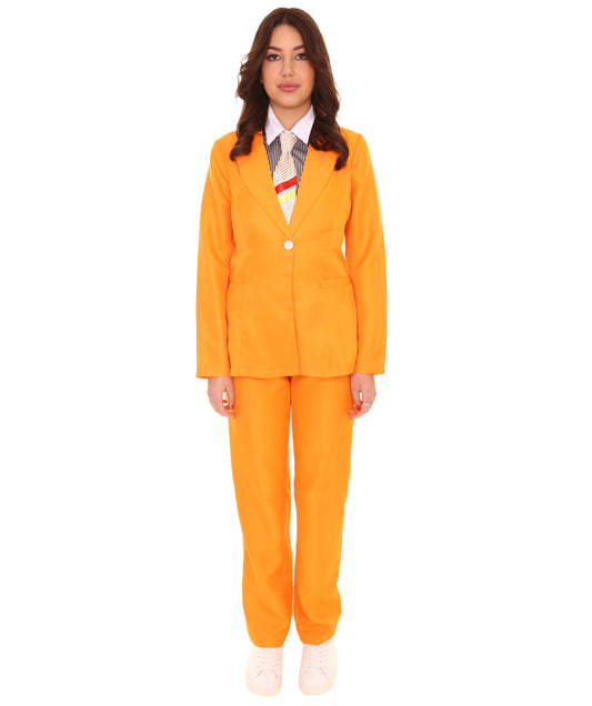 女性用 JCP-058_13 エクスクルーシブ デラックス シンガー パーティー スーツ オレンジ コスプレ コスチューム