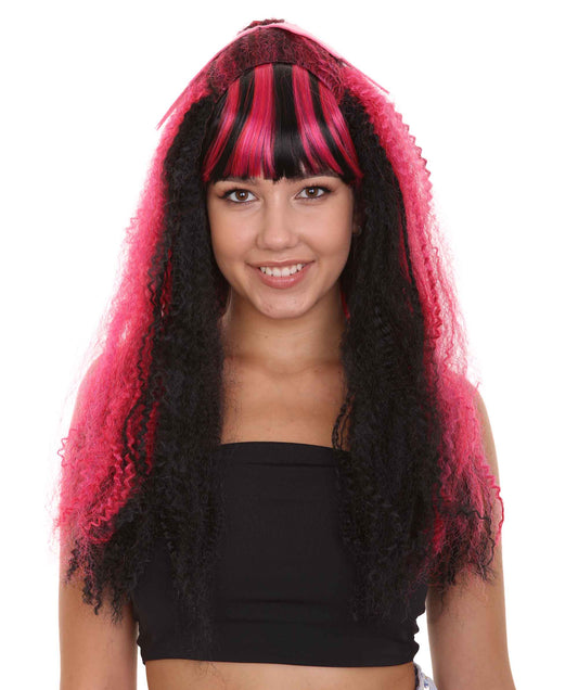 Wigs2youハロウィンパーティープレミアムレディースH-1870 着けやすい 非常に快適 新しいモンスターハイエレクトリファイドDraculauraコスプレウィッグ