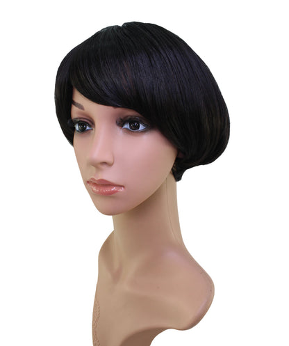 "耐熱商品☆ショートでも可愛くオシャレに♪ 丸みのあるシルエットが綺麗なショートボブスタイル♪ ウィッグネット付き♪W-554 "