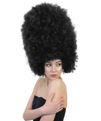 Wigs2you.com レディース ウィッグ ブラック 超特大アフロ ハロウィン・仮装・パーティー用 合成繊維 耐熱仕様 ボリューム満点 H-2019