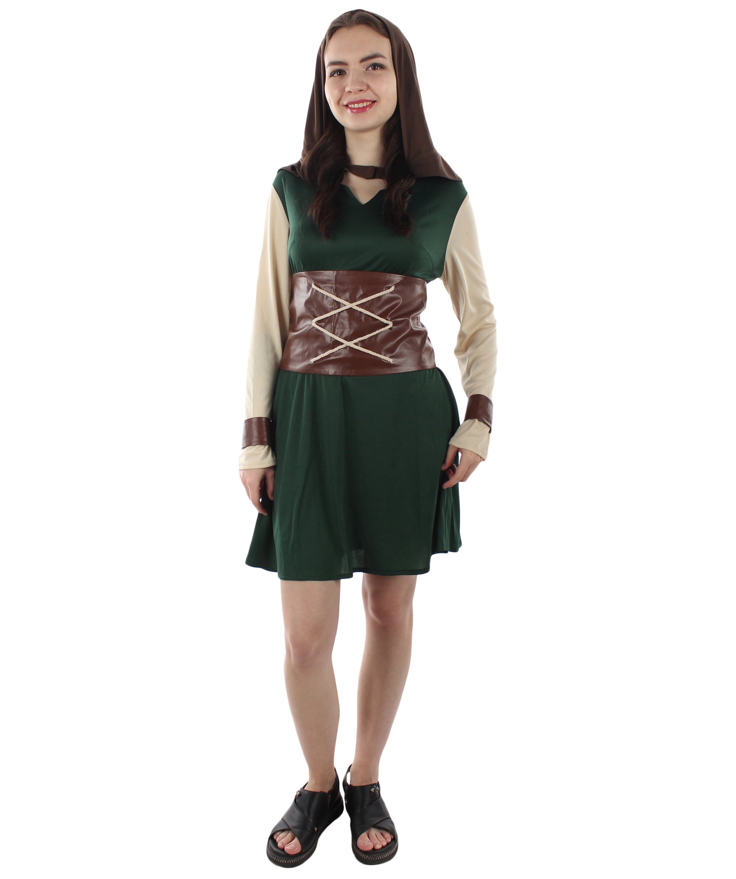 女性 JCP-223 のローグコスチューム グリーン コスプレハロウィンコスチューム