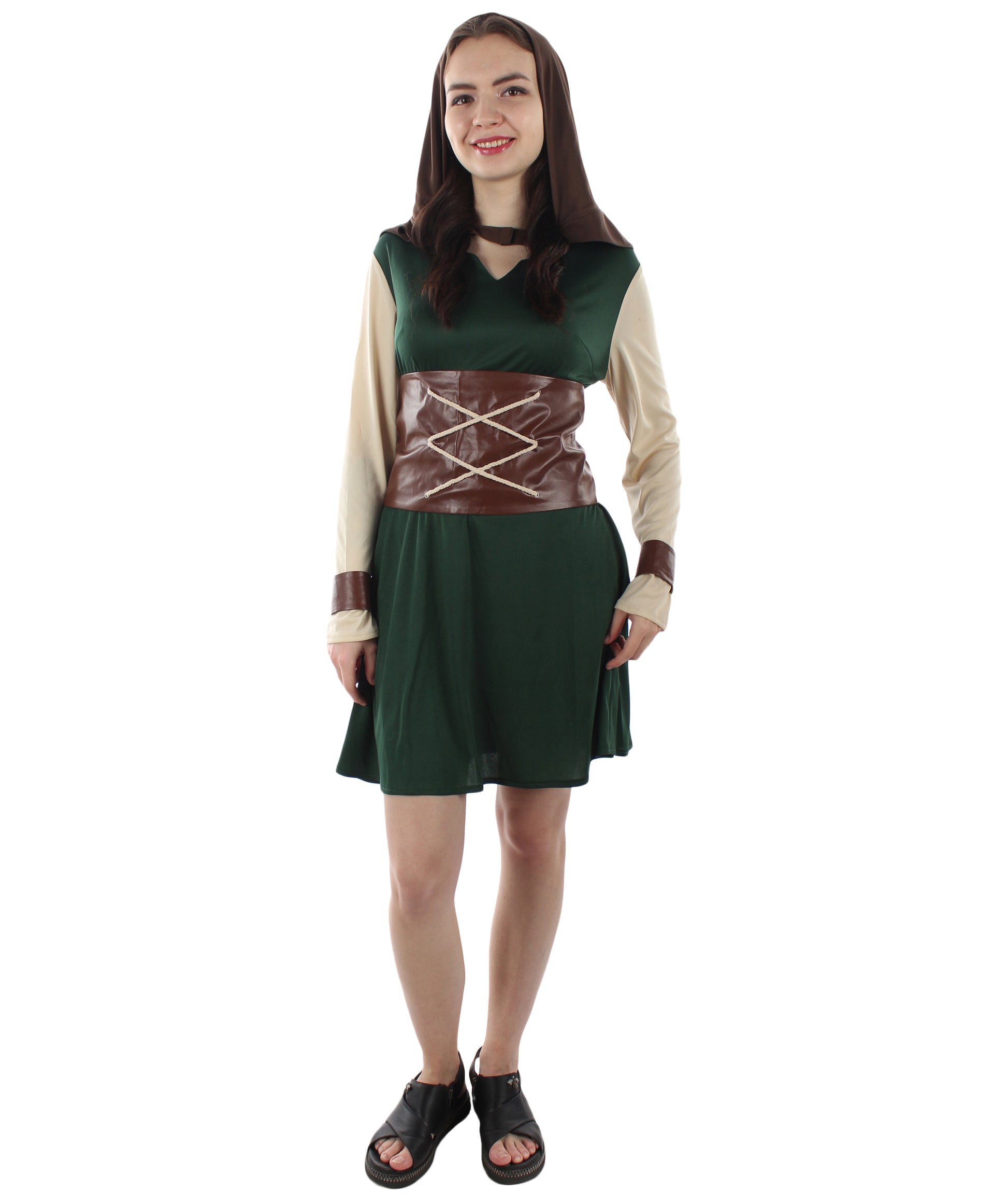 女性 JCP-223 のローグコスチューム グリーン コスプレハロウィンコスチューム