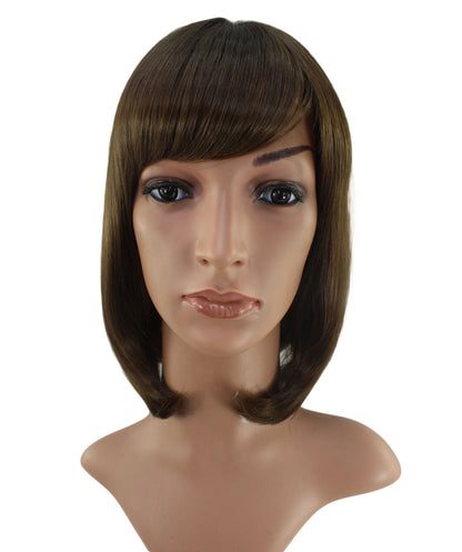 耐熱商品 | ミディアムウィッグ | 手触りのいいストレート+毛先の内巻きでキュートに | ウィッグネット付き W-546
