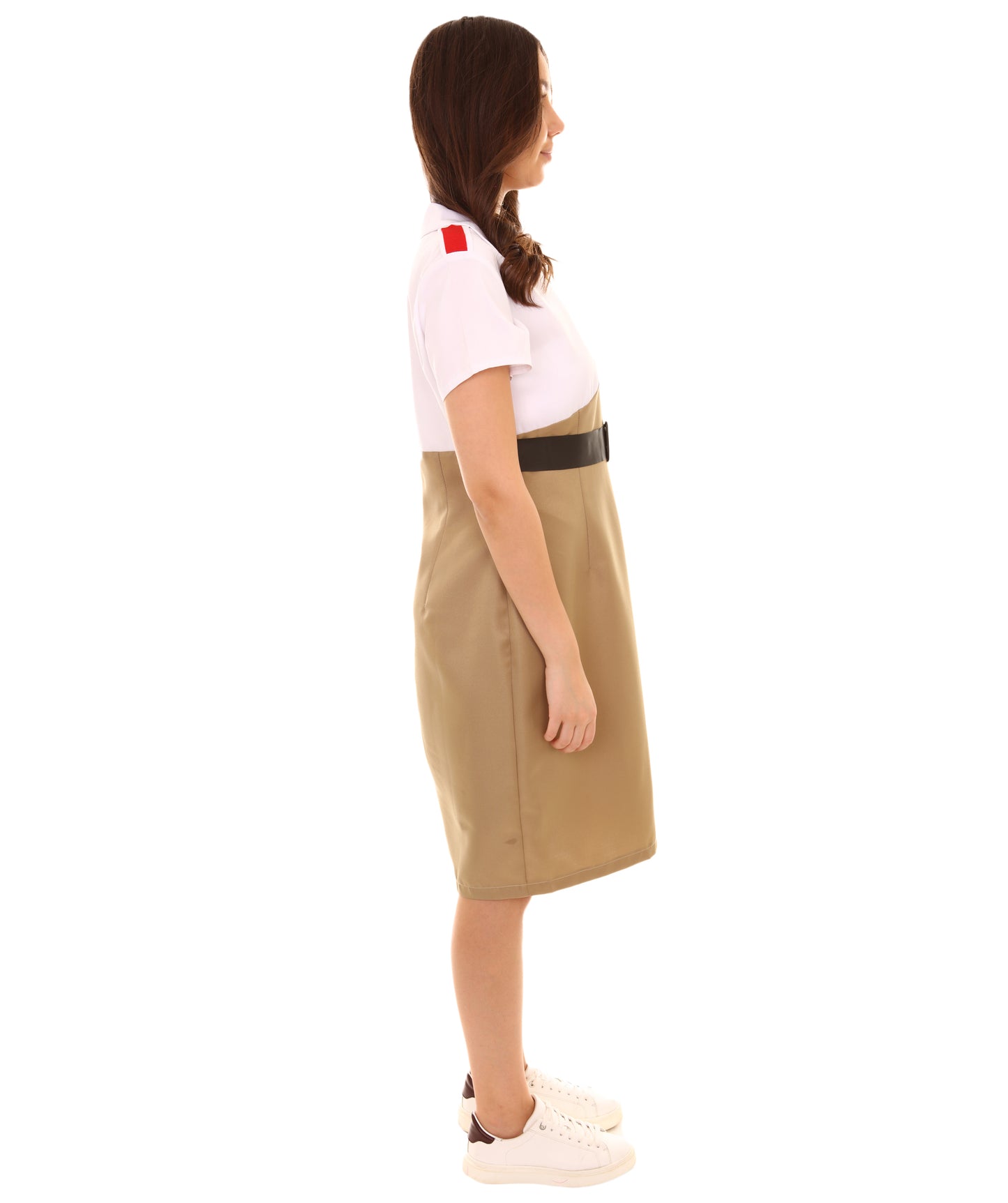 女性 JCO-446 の軍服コスチューム ホワイトとゴールデンコスプレコスチューム