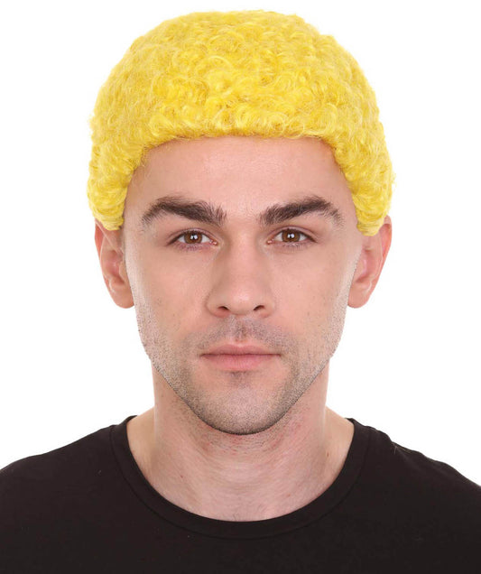 Wigs2you ハロウィンパーティー プレミアム メンズ H-618 コウノトリ アフロウィッグ イエロー色