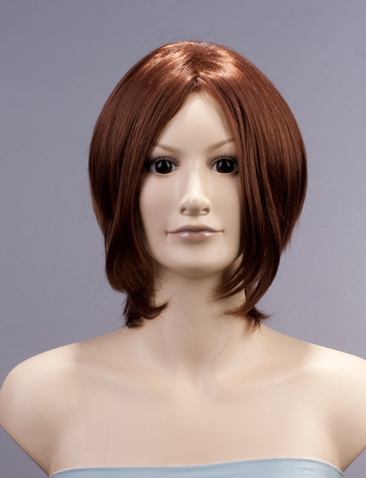 レディースファッション W-729 ミディアムストレート C-ライトブラウン コスプレヒートスタイラブルウィッグ