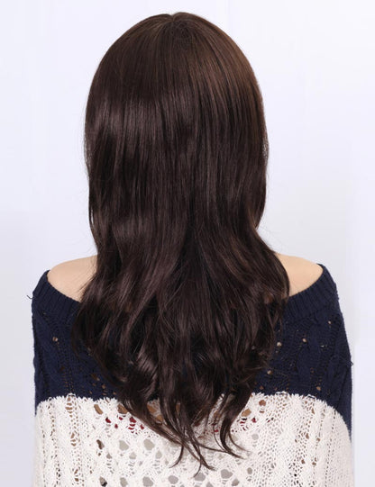 女優ロングスタイル  ゆるーい巻きでとっても自然！ 女性らしいスタイルでどの年代の方にも大人気！ ウィッグネット付き W-418