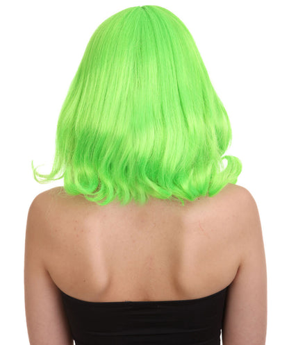 Wigs2you ハロウィン パーティー プレミアム レディース H-1275 着けやすい 快適なフィット感 ページボーイ ライム ウィッグ