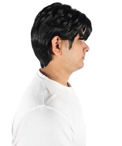 Wigs2you  H-7078 大人用 メンズ K-POP 風 デーモンハンター ショート レイヤード フルウィッグ ブラック 合成繊維 ハロウィンやパーティーに