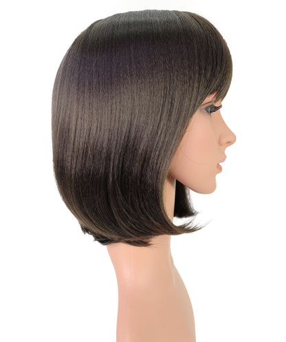 Wigs2you H-6901 女性用 11.5インチ ショートボブウィッグ | 手植え合成ヘアブレンド | 自然で軽量な通気性キャップ付きウィッグ