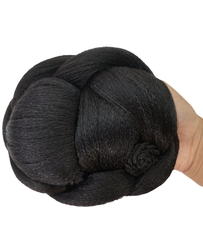 Wigs2you W-8470 エレガント シニヨンウィッグ 大きめお団子スタイル 合成繊維 ドームキャップ付き レディースヘアピース