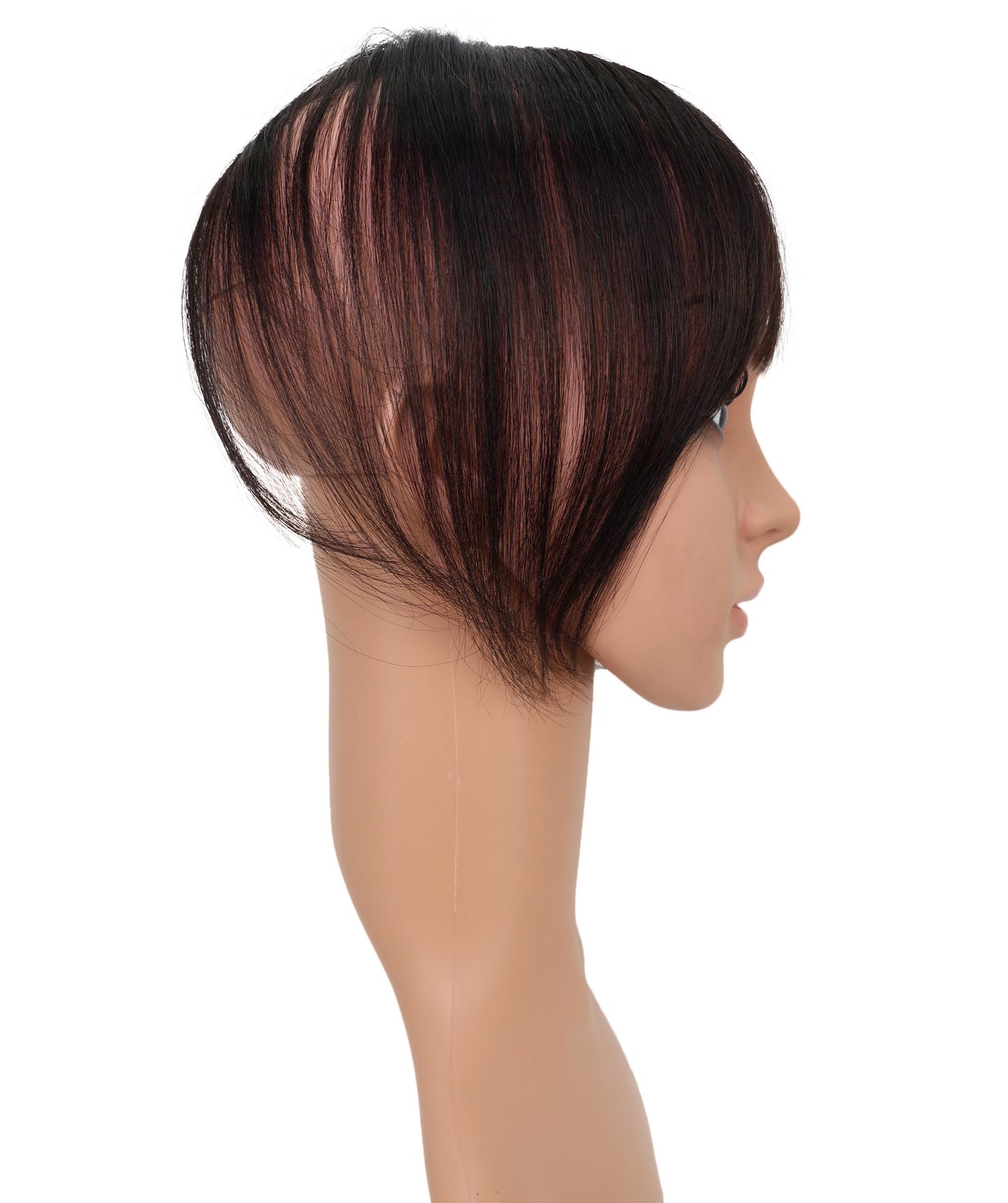 Wigs2you HTHTP-033 Wigs2you. com 女性用100％人毛前髪ウィッグ – ナチュラルショートトップカバー 8インチ軽量ヘアピース