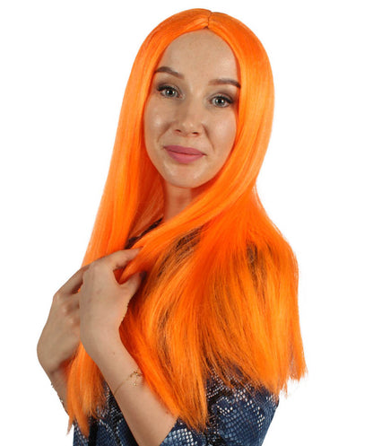 Wigs2you ハロウィンパーティープレミアム H-853 悪の花嫁 II 女性ウィッグ パンプキンオレンジ色
