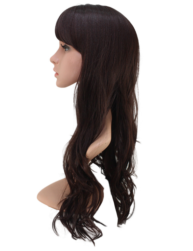 耐熱商品 ロングウィッグ ナチュラルウェーブで女の子らしいスタイルに 74cmで超ロング！ ウィッグネット付き W-519