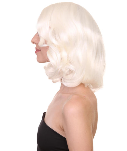 Wigs2you ハロウィン パーティー プレミアム 簡単に着用できる H-1139 とても快適なグレー カーリー レディ ウィッグ