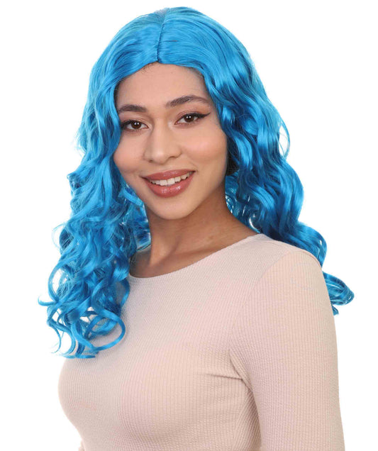 Wigs2you ハロウィンパーティープレミアムレディース H-1111 とても快適なアリスウィッグ 鏡の国のアリス ネオンブルーカラー