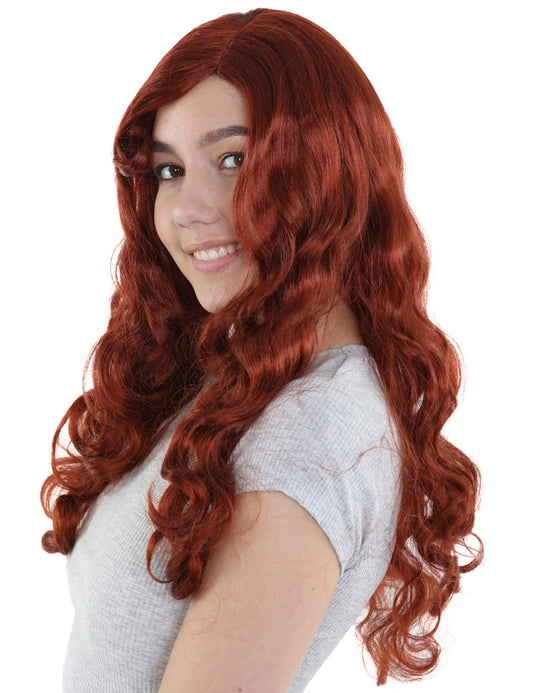 Wigs2you ハロウィン パーティー プレミアム レディース H-1450 簡単に着用でき 快適なフィット感のダーク オーバーン 誘惑者スタイル ウィッグ